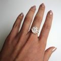 Stříbrný prsten Aura 002
