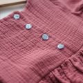 Šípková Růženka - mušelínové šaty z bio bavlny