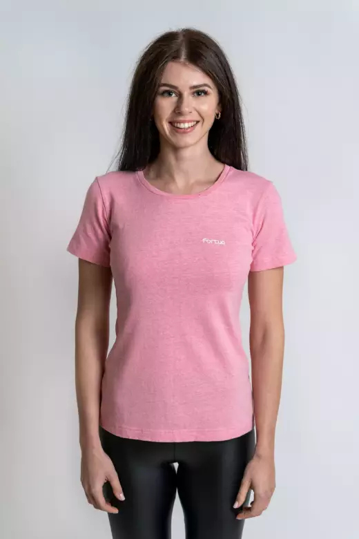 Růžové konopné tričko