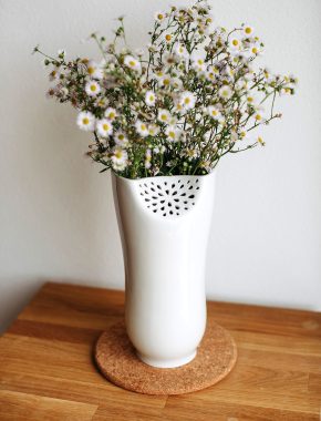 Porcelánová váza - White Flower