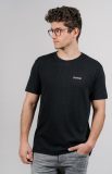 Černé konopné tričko s logem