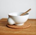 Porcelánová miska se dřevěnou lžící - Bowl
