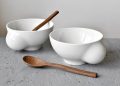 Porcelánová miska se dřevěnou lžící - Bowl