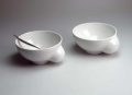 Porcelánová miska se dřevěnou lžící - Bowl