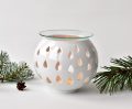 Porcelánový svícen, aromalampa - Kapky