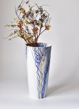 Ručně malovaná kobaltová váza