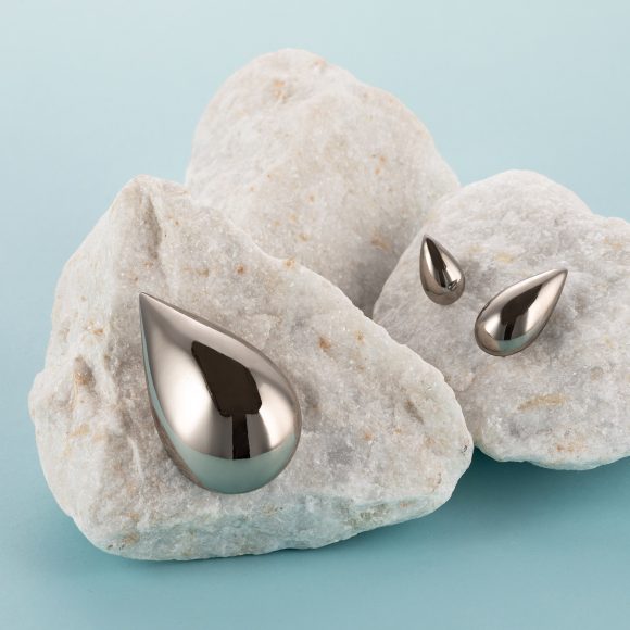 Porcelánová brož - Kapka