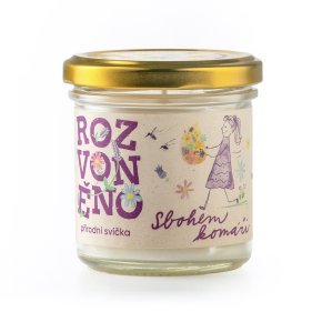 Sbohem komáři - přírodní svíčka s levandulí a citronovou trávou | ROZVONĚNO