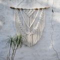 MACRAMÉ KRÉMOVÉ "V" XXL