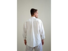 Lněná košile bílá