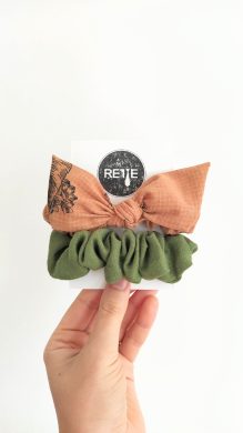 Podzimní upcyklovaný set scrunchies