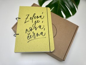 Be Nice Eko blok oboustraný - Zelená je nová černá A5