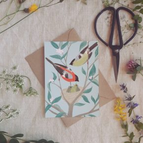 Přáníčko Hýlové na hnízdě | Markét ilustrace