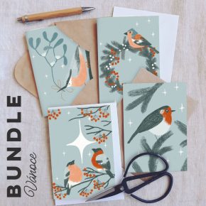 Bundle 4 přáníčka // Vánoce