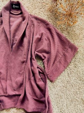 Mušelínové kimono Chai / Mauve