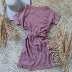 Mušelínové letní šaty Leia / Mauve