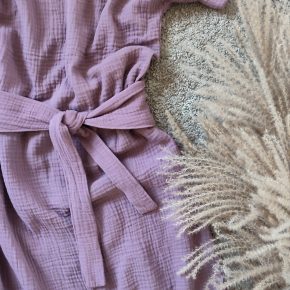 Mušelínové letní šaty Leia / Mauve